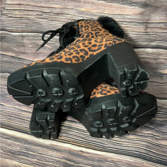 Jessica Simpson Mikah Faux-Fur Lining Combat Boot size 11 New with box no cover - Picture 11 of 12